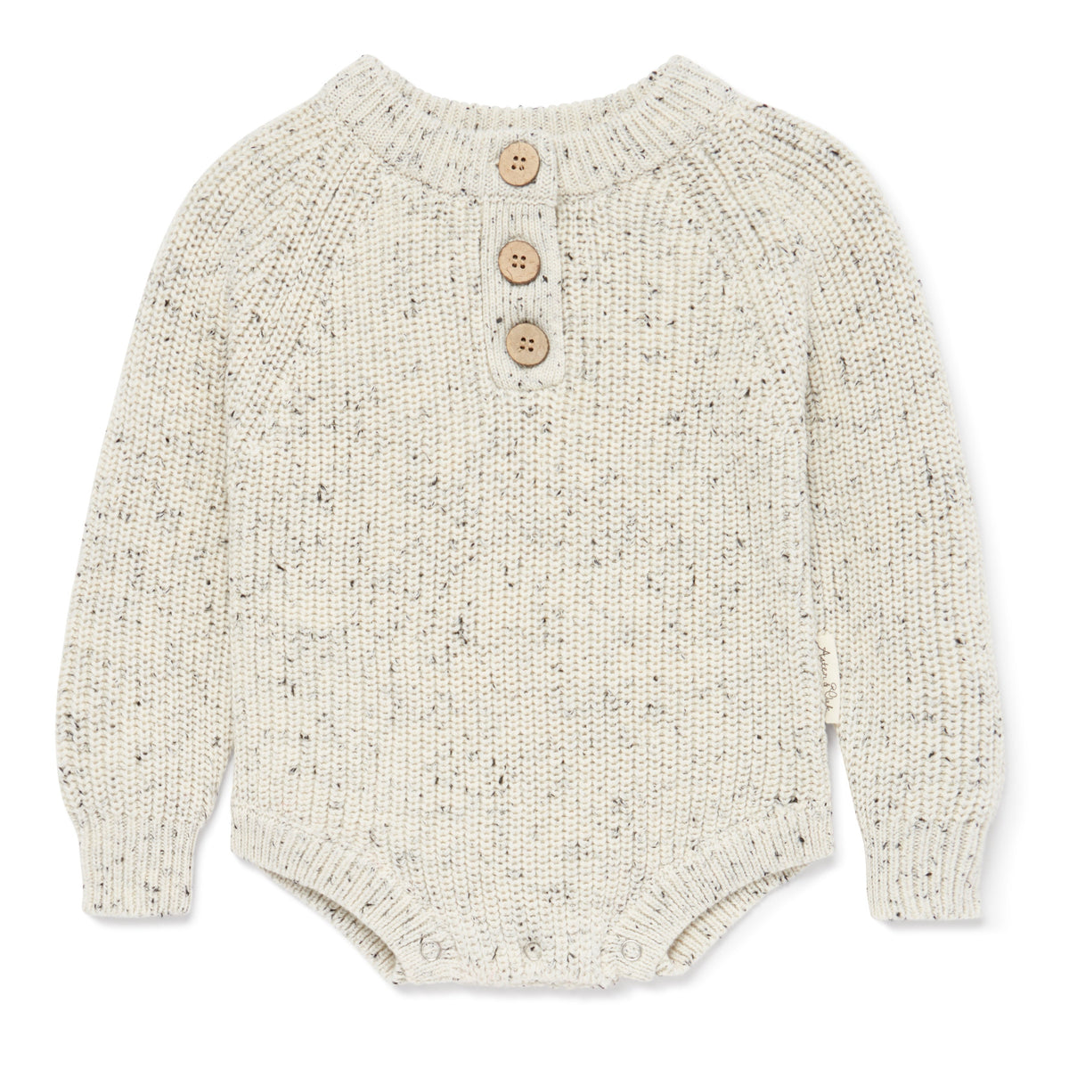 Aster & Oak | Natural Fleck Knit Romper