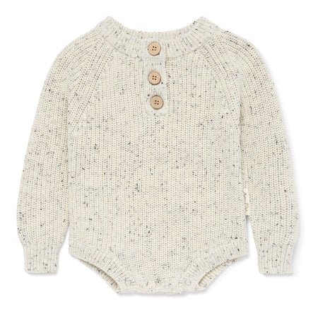 Wilson & Frenchy | Almond Fleck Knitted Jacquard Jumper