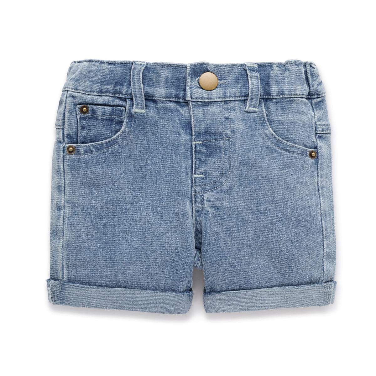 Aster & Oak | Mid Wash Denim Shorts