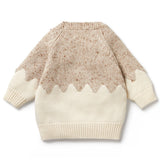 Wilson & Frenchy | Almond Fleck Knitted Jacquard Jumper