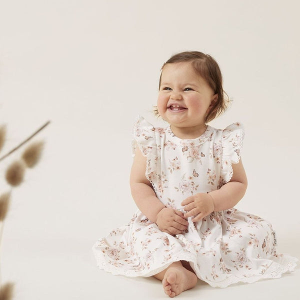 Aster & Oak | Butterfly Garden Ruffle Dress