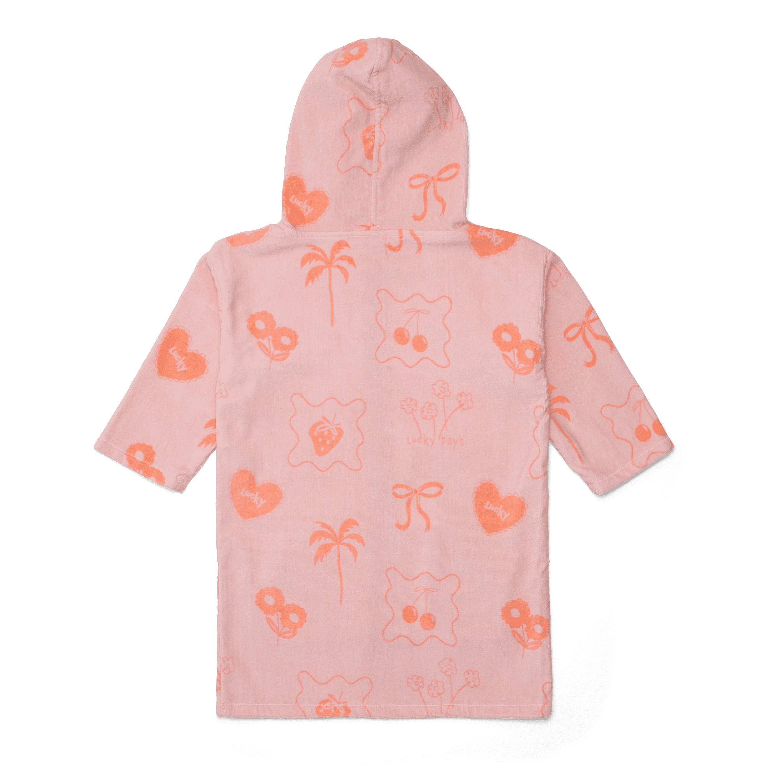 Crywolf | Everywhere Zip-up Towel - Pink