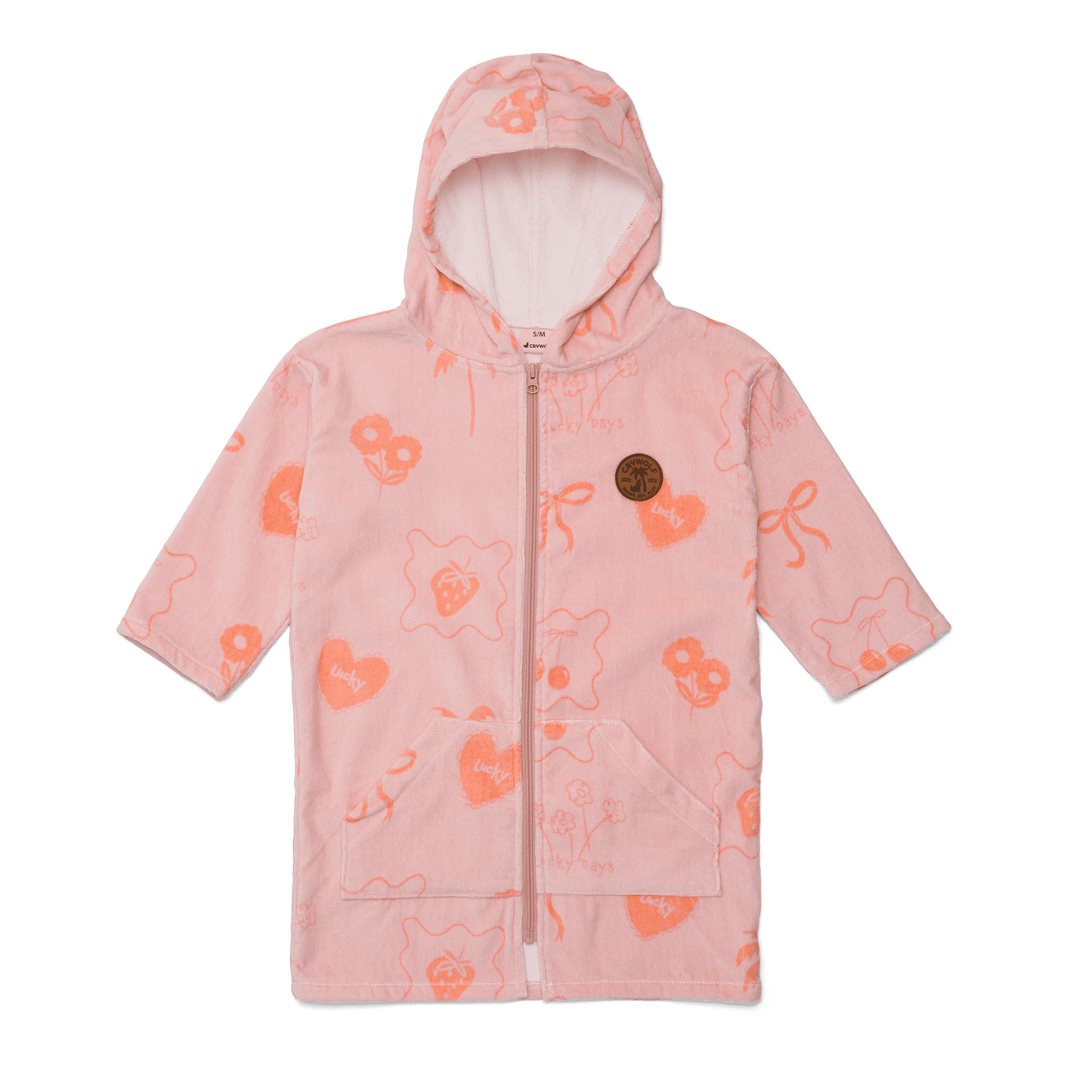 Crywolf | Everywhere Zip-up Towel - Pink