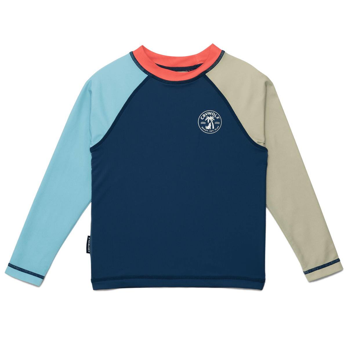 Crywolf | Long Sleeve Rash Vest - Ocean Colour Block