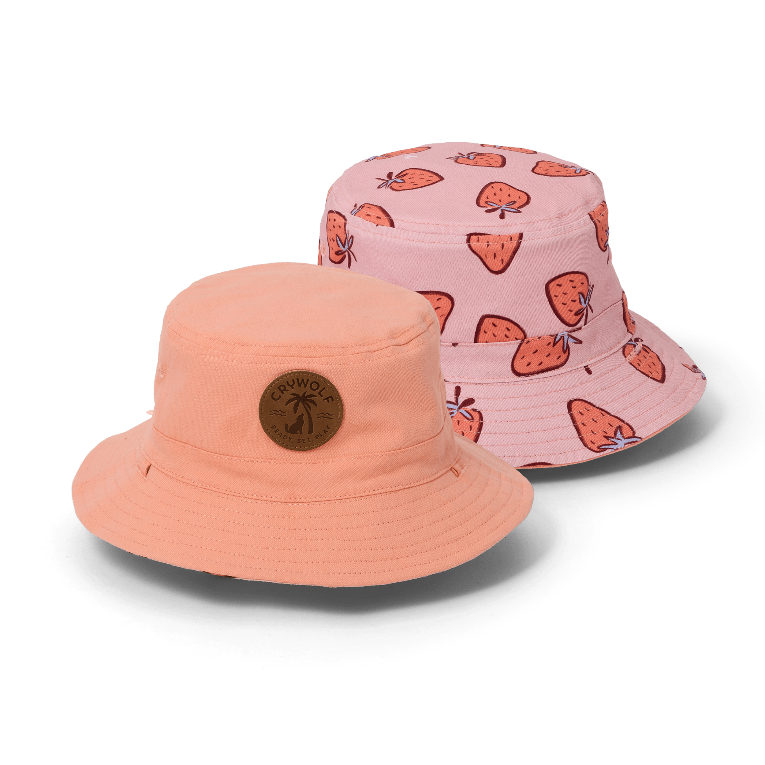 Crywolf | Reversible Bucket Hats - Strawberry Splash