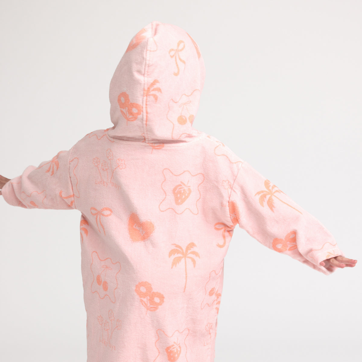 Crywolf | Everywhere Zip-up Towel - Pink