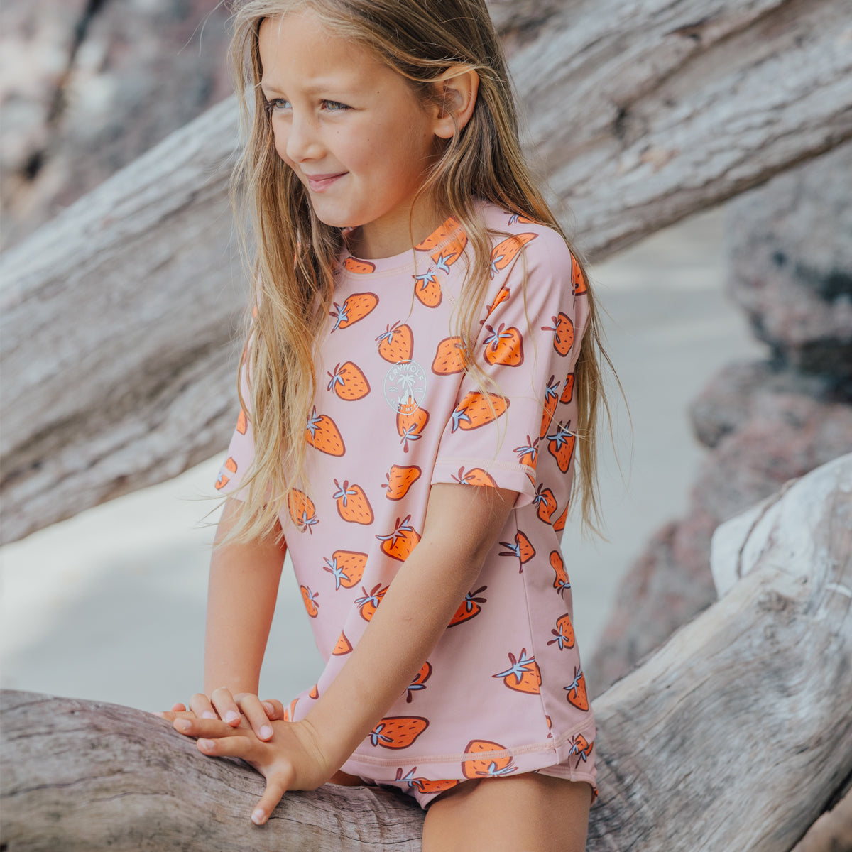 Crywolf | Short Sleeve Rash Set - Strawberry Splash