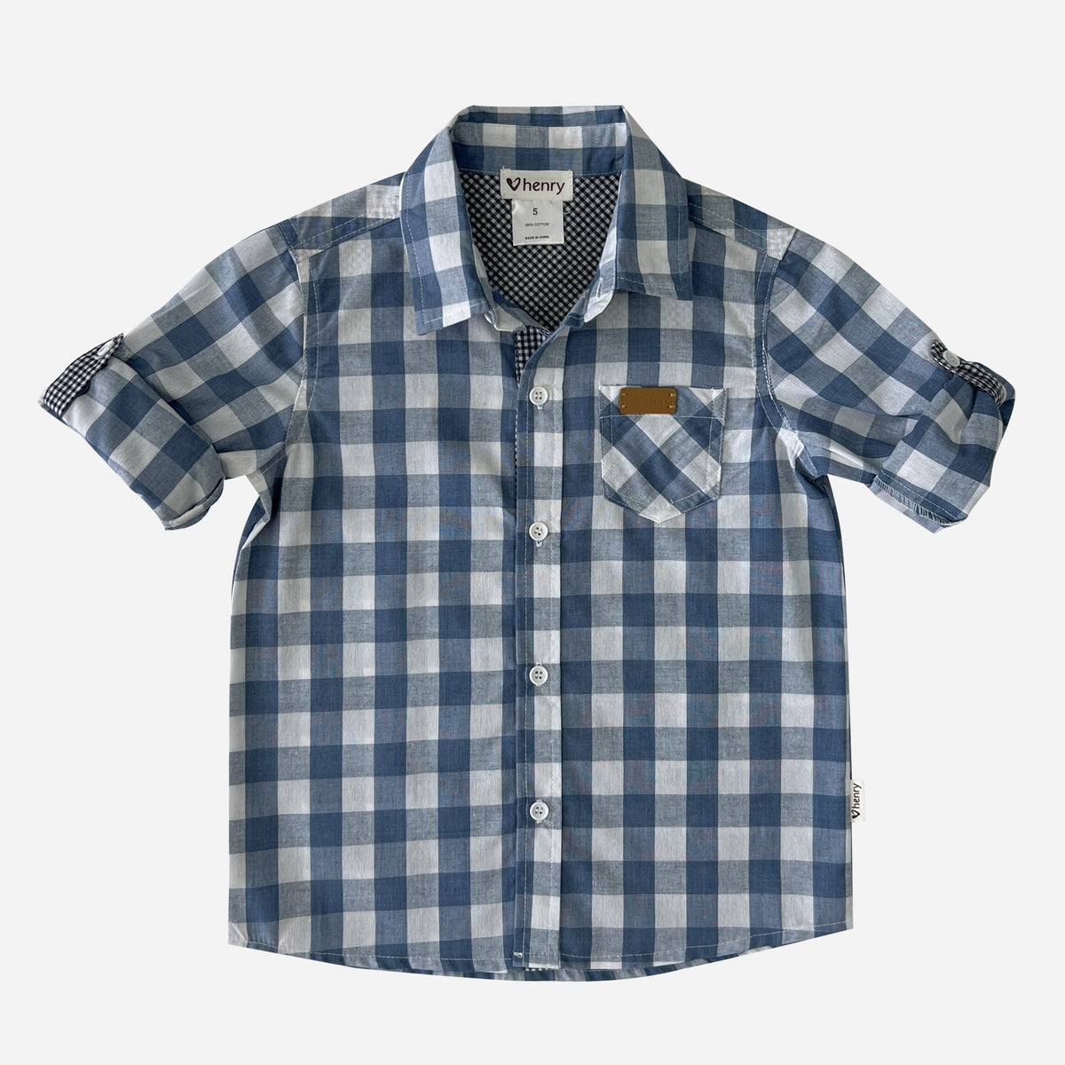 Dress Shirt - Large Blue Check