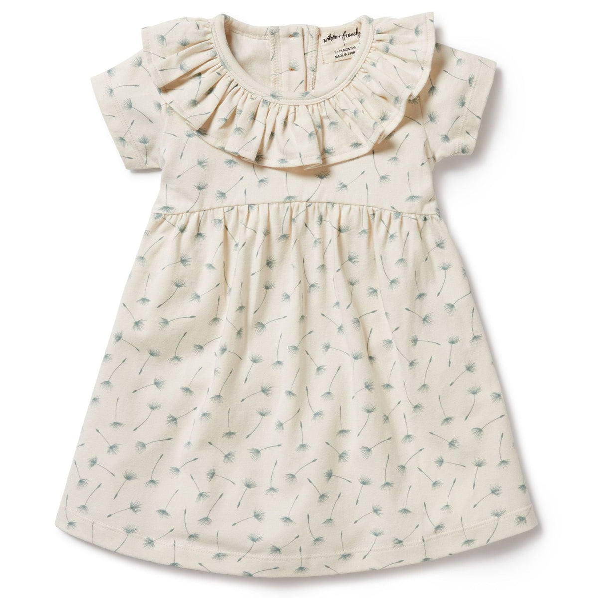 Float Away Organic Girls Ruffle Dress