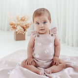 Aster & Oak | Flower Ruffle Knit Romper