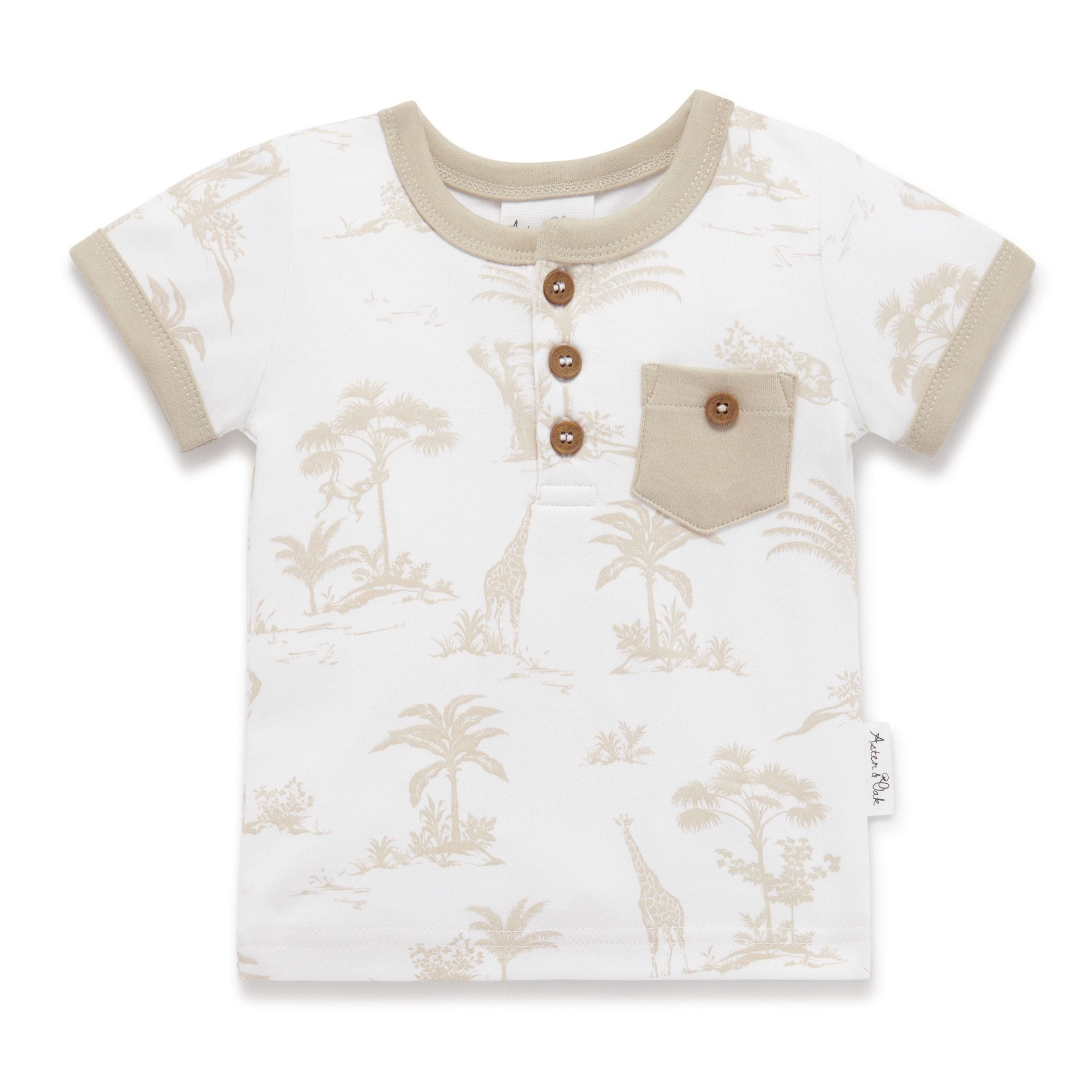Jungle Henley Top