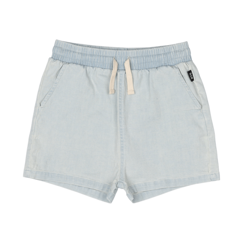 Rock Your Baby | Light Blue Chambray Shorts