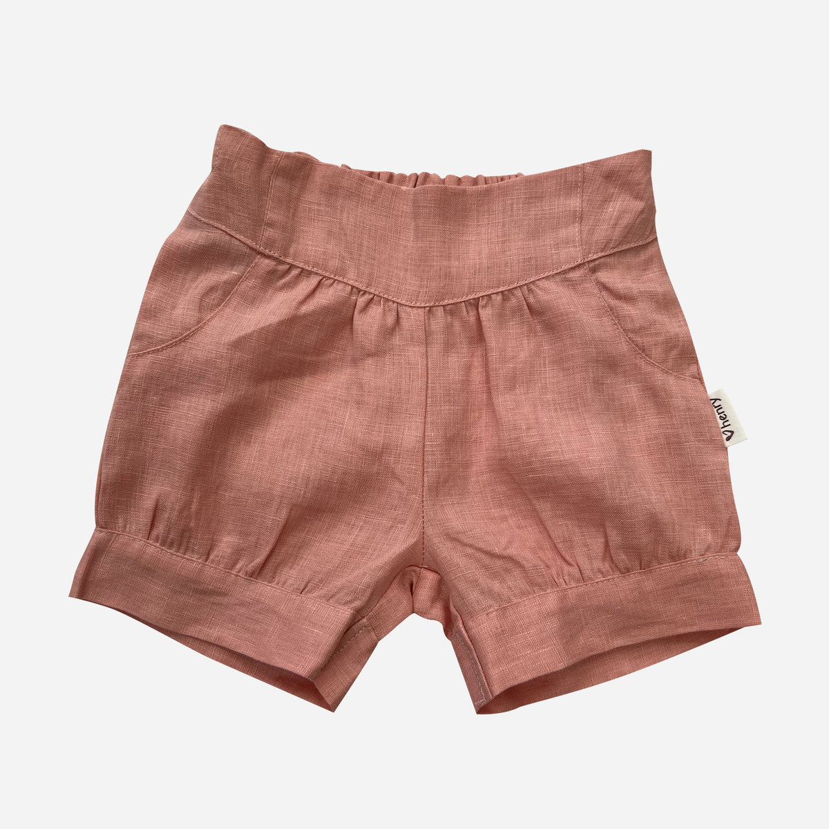 Lucy Shorts - Peach Pink Linen