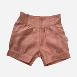 Love Henry | Lucy Shorts - Peach Pink Linen