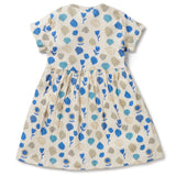 Ocean Breeze Girls Crinkle Button Dress