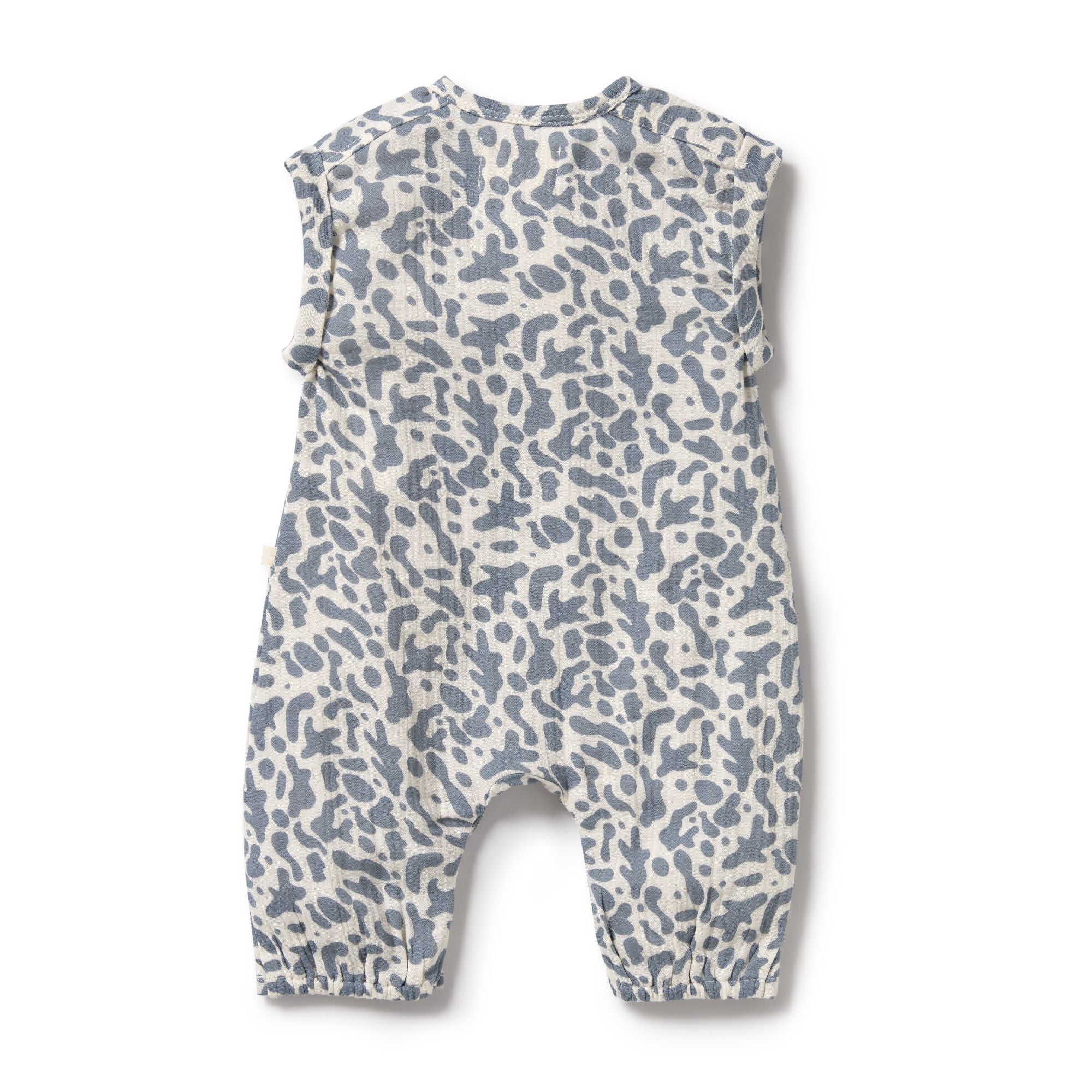 Wilaon & Frenchy | Organic Crinkle Growsuit - Blue Coral