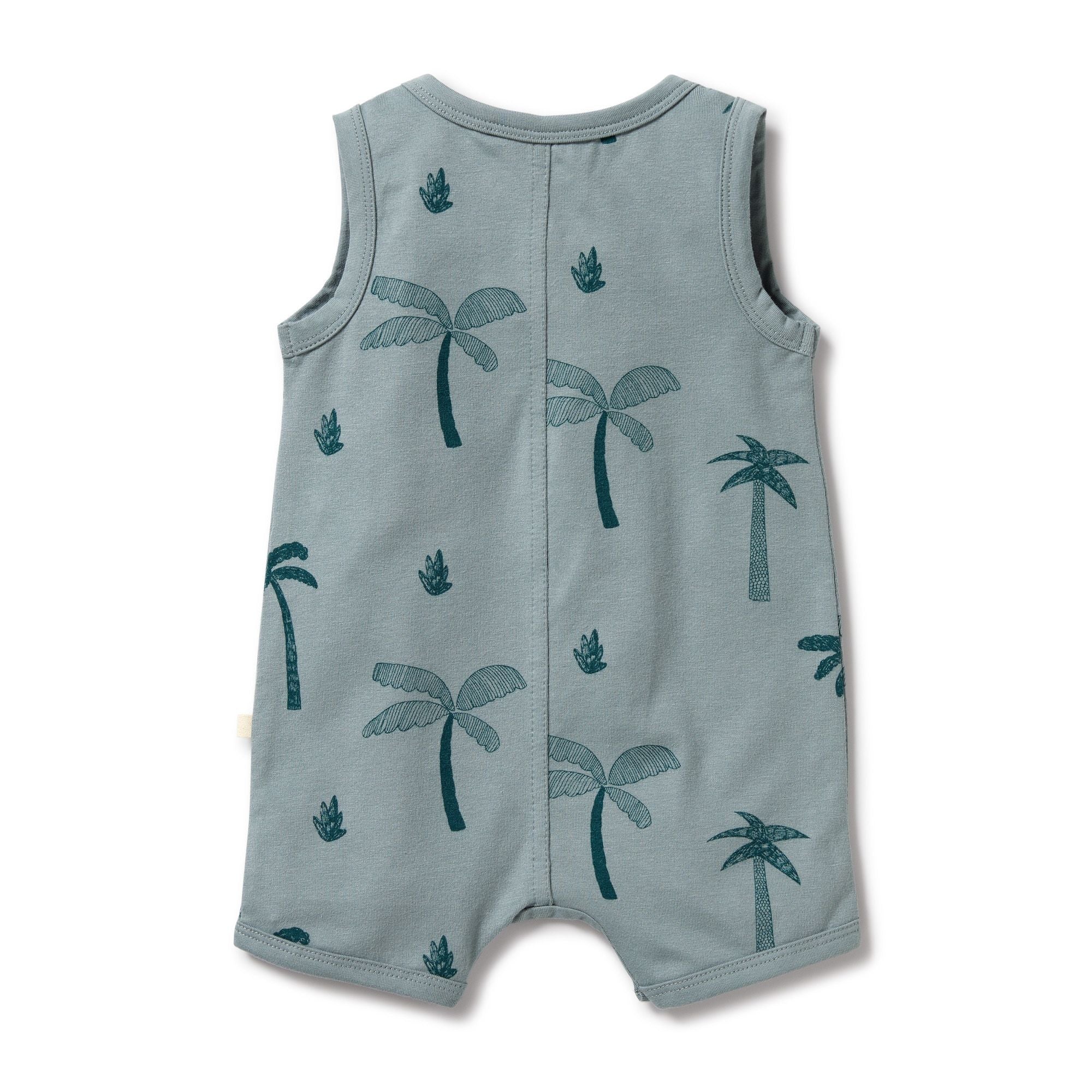 Organic Henley Growsuit - Palm Days