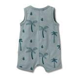 Organic Henley Growsuit - Palm Days