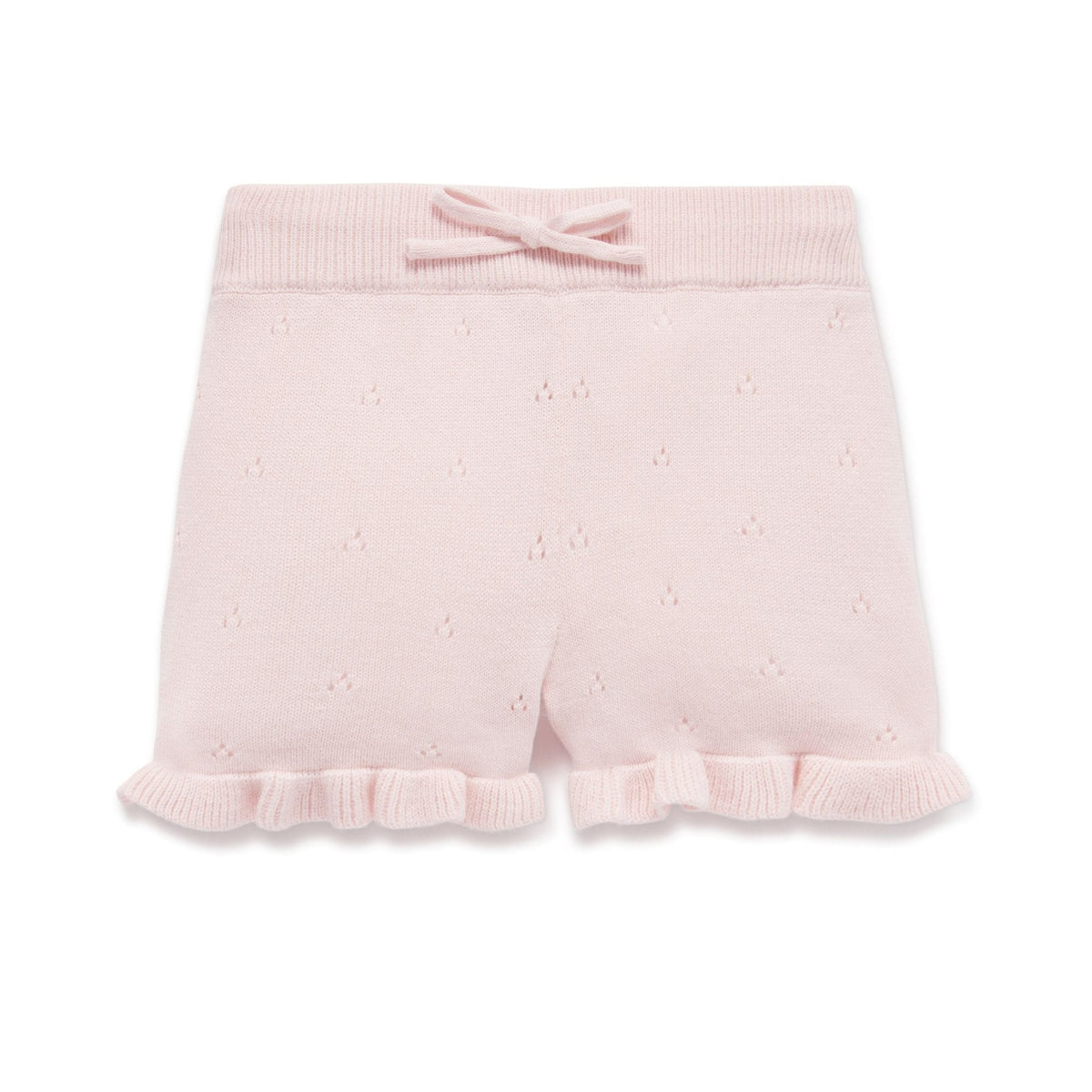 Pink Rose Knit Shorts