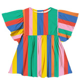 Rainbow Stripes Angel Wing Dress