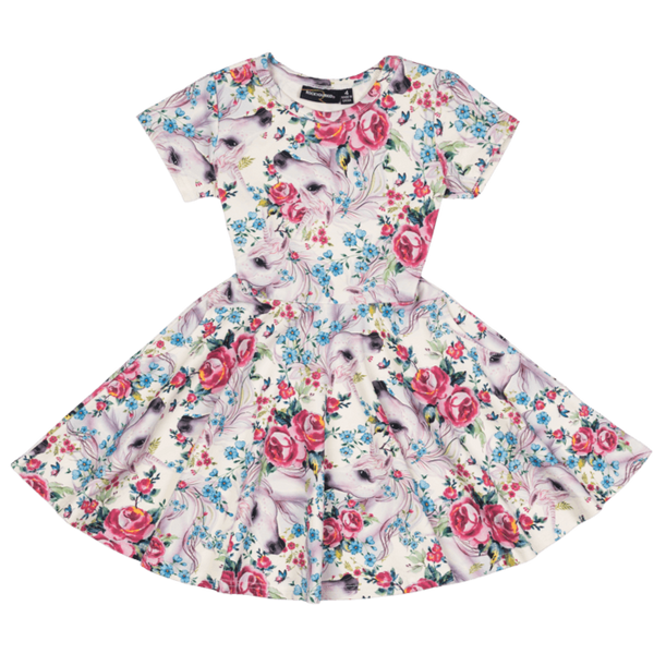 Rock Your Baby | Unicorn Lullaby Waisted Dress