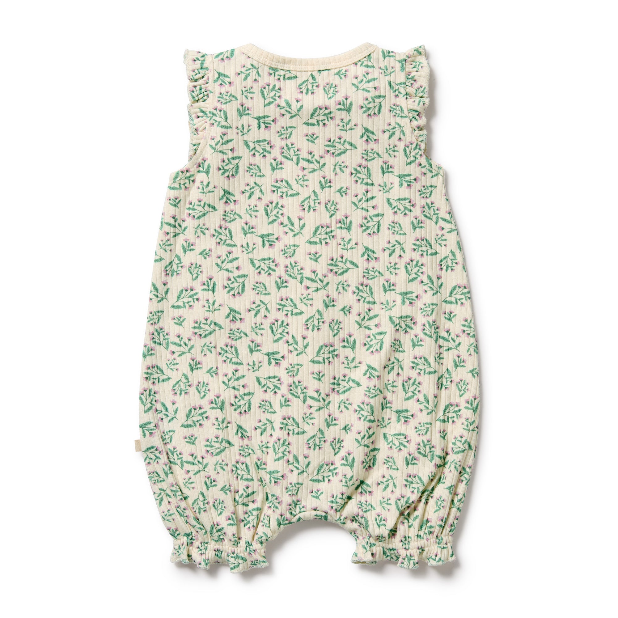 Wilson & Frenchy | Periwinkle Organic Ruffle Zipsuit