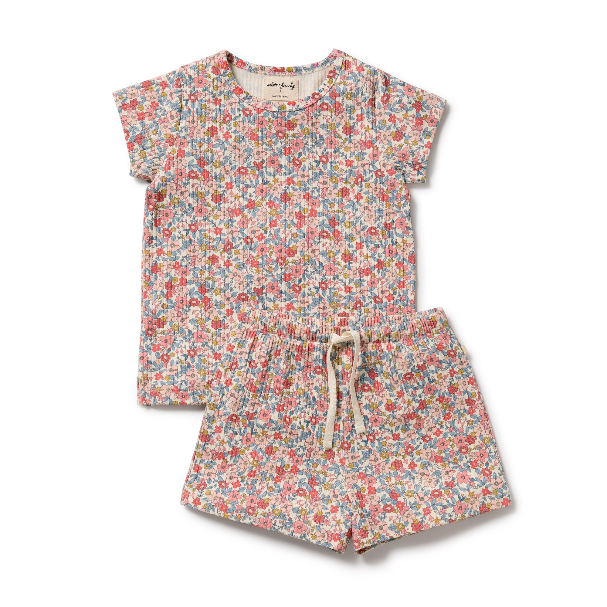 Wilson & Frenchy | Summer Bloom Organic Short Pyjamas