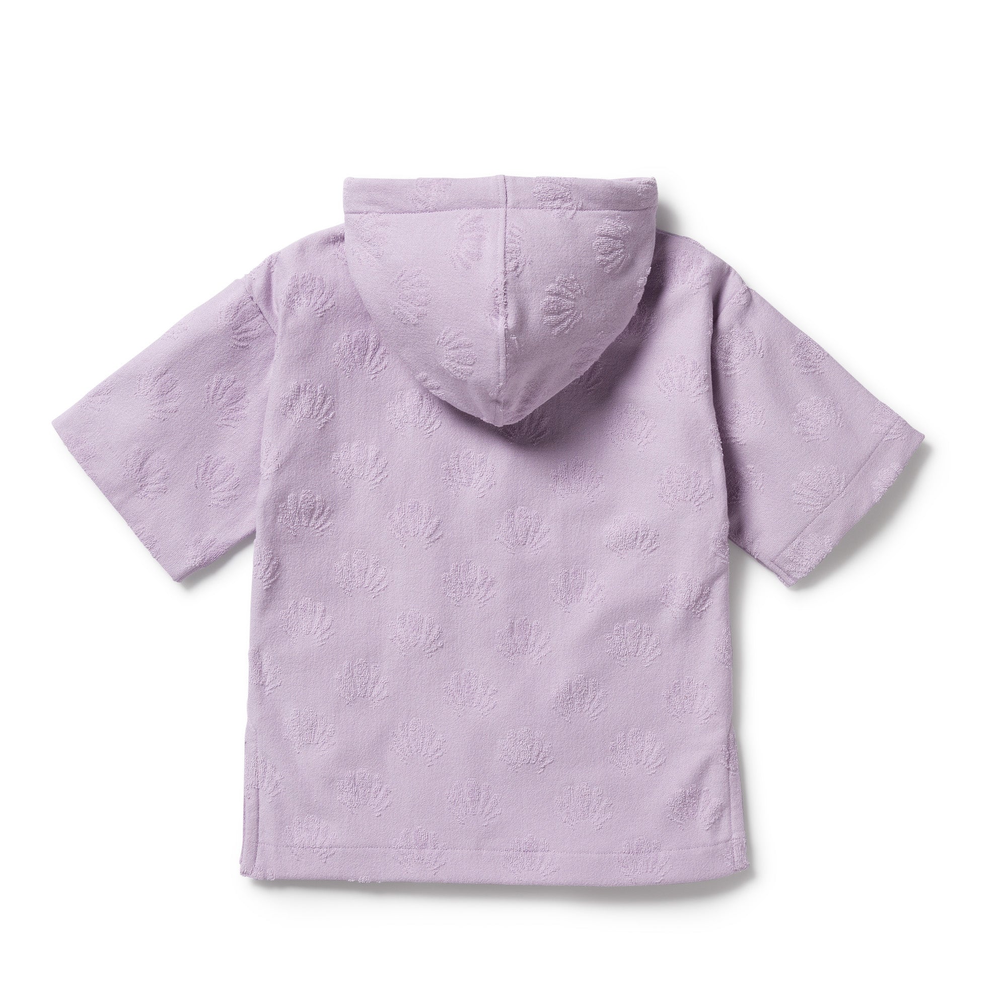 Wilson & Frenchy | Lavender Shells Organic Terry Hooded Towel