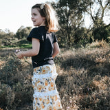Maggie Skirt - Lemon Floral