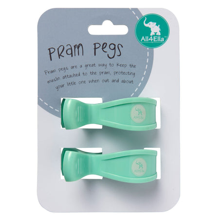 Muslin Wrap & 2 Pram Pegs – Abstract Blue