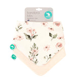 All4Ella Bandana Bibs 2pk - Pink Flower