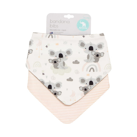 All4Ella | Silicone Bib & Spoon with reusable pouch - Dusty Pink