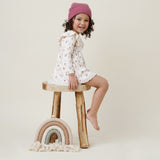 Aster & Oak | Berry Ruffle Dress - LAST Size 4, 5