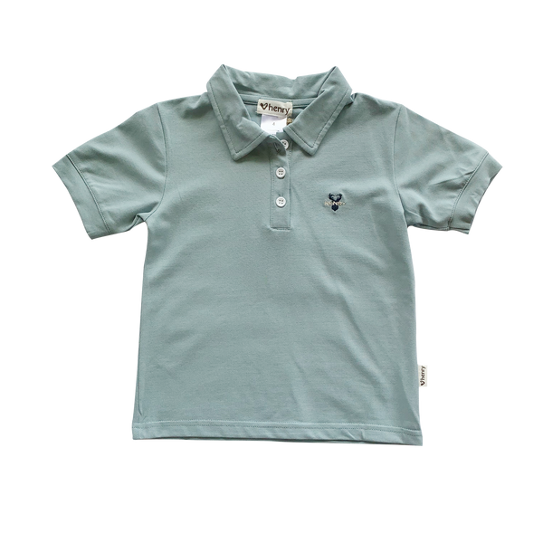 Love Henry | Light Turquoise Polo Shirt - LAST Size 5, 7
