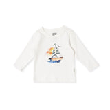 Indigo & Lellow Sailboat Top 