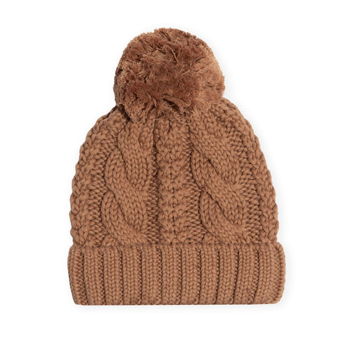 Kapowkids Cable Knit Pom Pom Beanie 