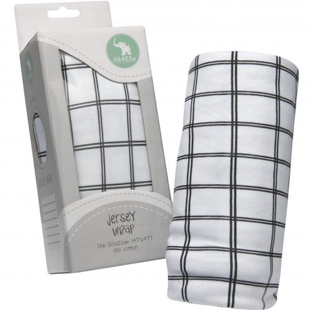 Jersey Wrap – Geometric Grey
