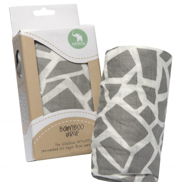 Bamboo Wrap – Geometric Grey