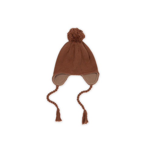 Chocolate Pom Pom Beanie