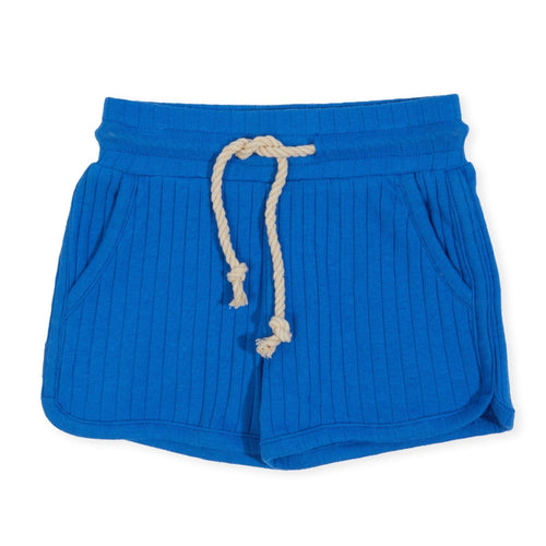 Indigo & Lellow Corey Pocket Shorts - Rib Blue