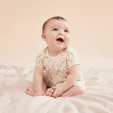 Organic Boyleg Zipsuit - Little Garden