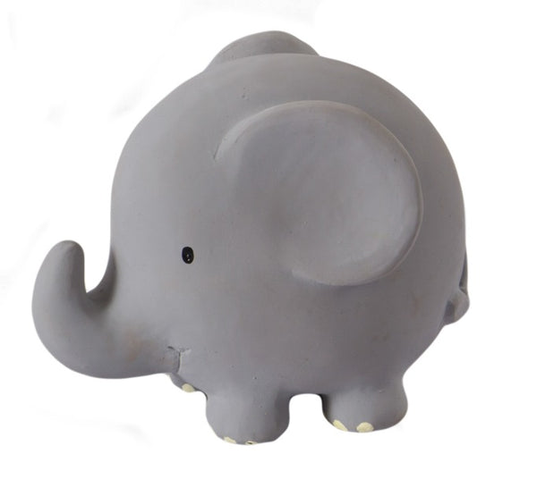 Tikiri  | Elephant - Natural Rubber Baby Rattle & Bath Toys