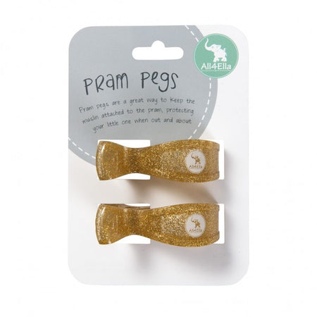 Muslin Wrap & 2 Pram Pegs – Swan