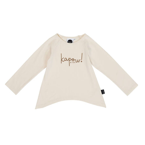 Kapow Cream Raglan LS T-shirt