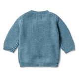 Wilson & Frenchy | Knitted Cable Jumper - Bluestone