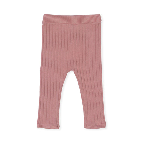 Indigo & Lellow pink knit leggings 