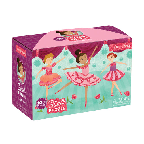 Mudpuppy 100 pc Glitter Puzzle - Ballerinas