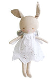 Alimrose | Linen Baby Angel Bunny - Silver (24cm plus ears)