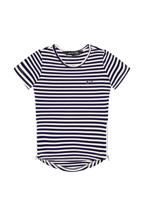 Adam+Yve | Navy Side Zip Tee - LAST Size 2, 8