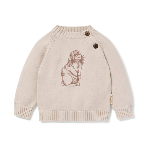 Aster & Oak Oat Bunny Knit Jumper